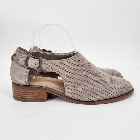 Crown Vintage Shoes - Crown Vintage Genuine Leather Low Ankle Booties Heel Boot Tan Suede 7.5